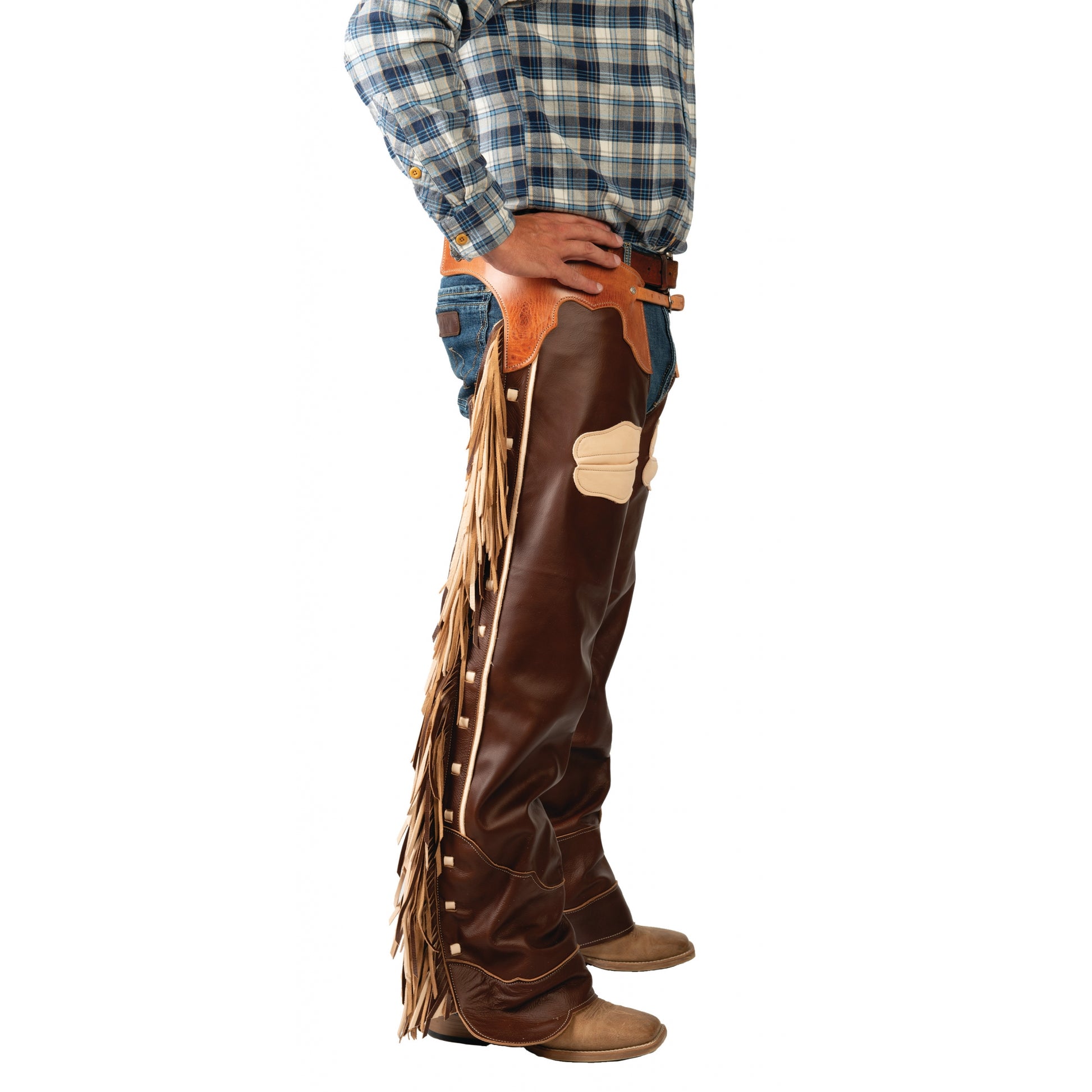 Weaver Premium Western Leather Chaps