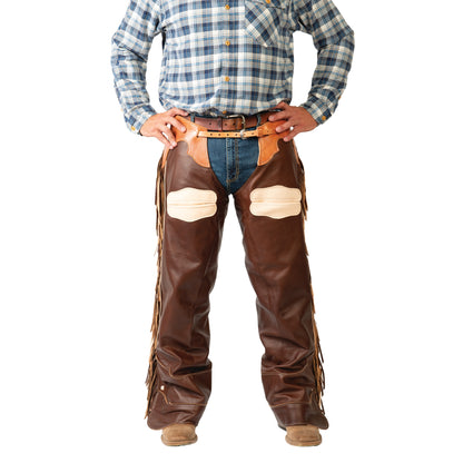 Weaver Premium Western Leather Chaps