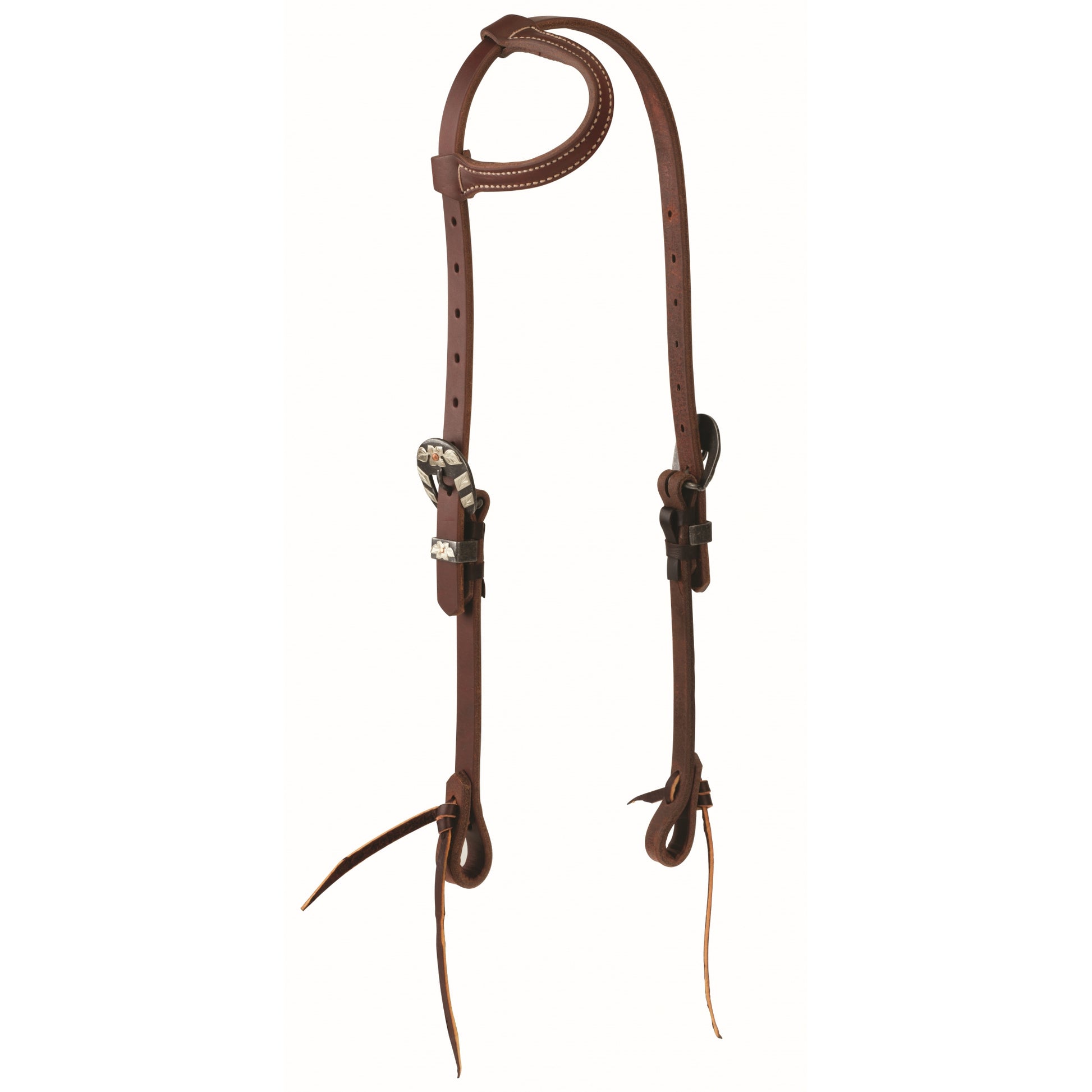 Weaver STS Ranch Signature Tack Harness Leather Sliding Ear Headstall