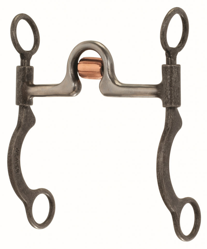 Weaver Leather Ported Horse Bit with Copper Cricket