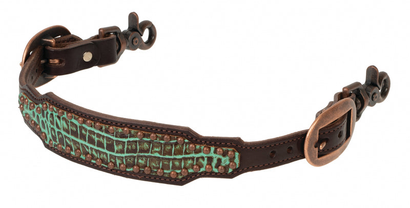 Weaver Turquoise Croc Wither Strap