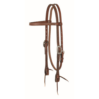 Weaver Basin Cowboy Western Leather Headstall