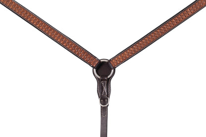 Weaver Floret Tooled Straight Breast Collar