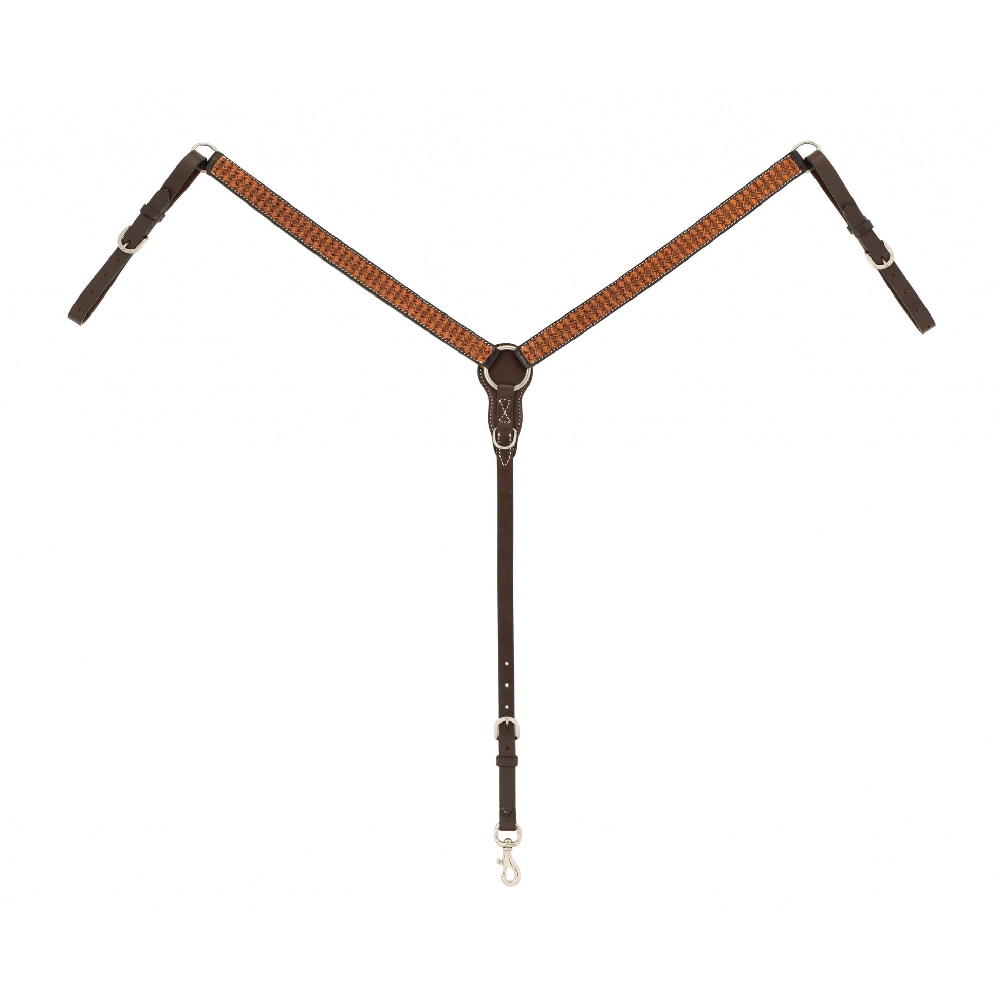 Weaver Floret Tooled Straight Breast Collar