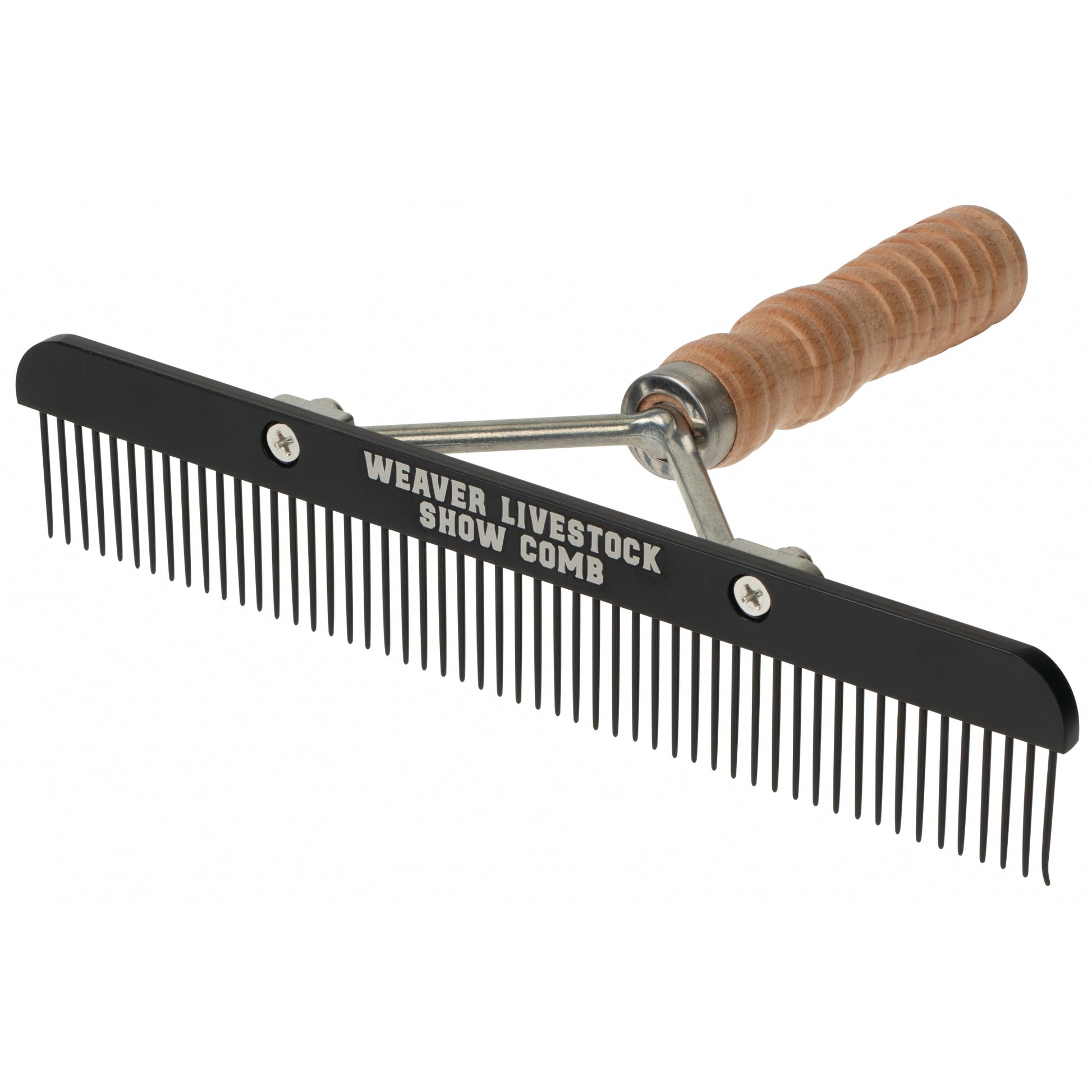 Weaver Teflon Show Comb with Wooden Handle