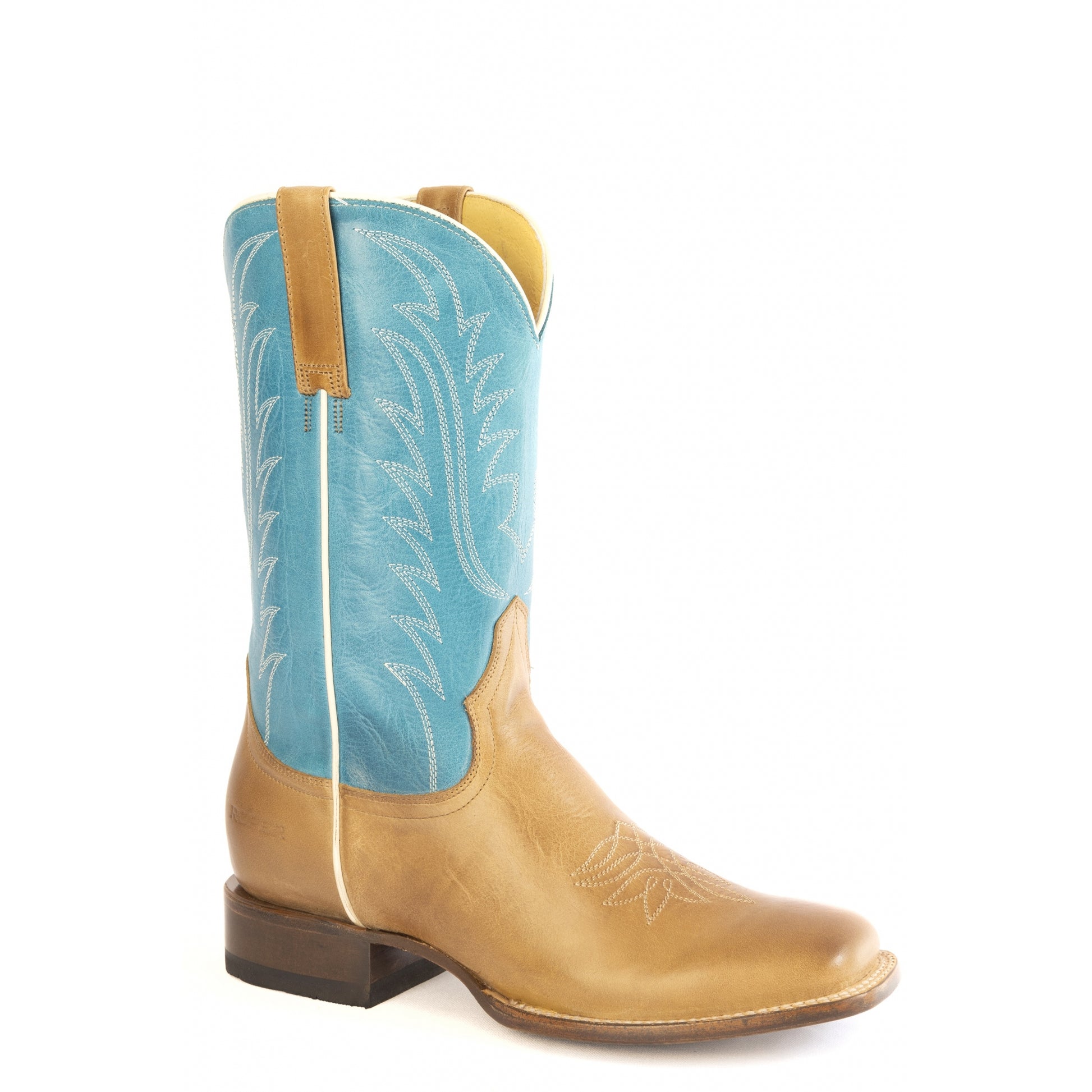 Roper Ladies Burnish Leather Vamp Boots