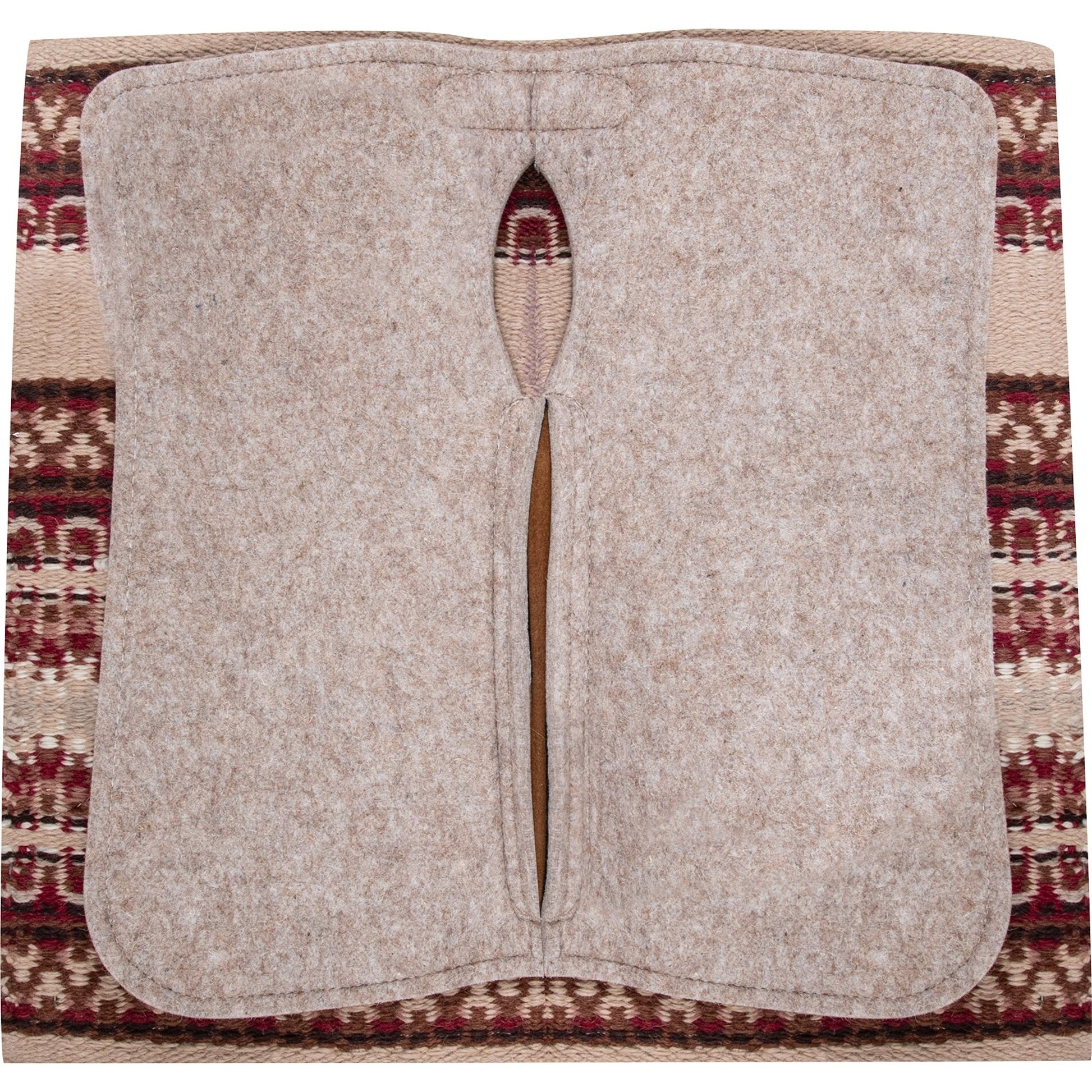 Classic Equine Zone Blanket Top Saddle Pad with Felt Bottom