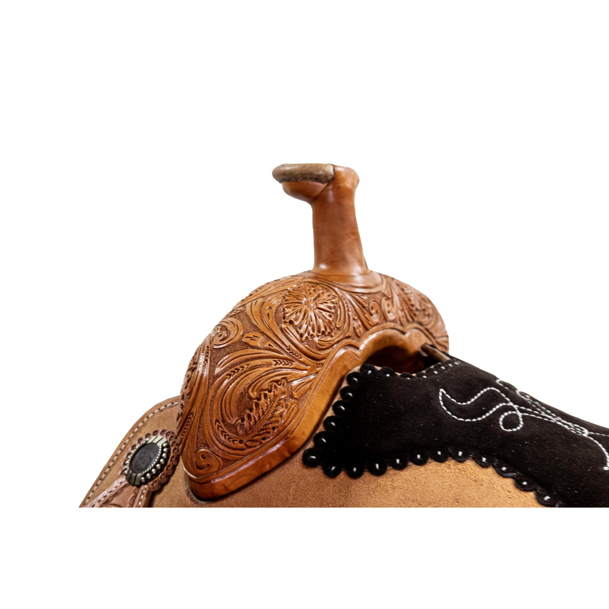 Circle Y PRCA 1/8 Tooled Team Roper Wyoming Saddle