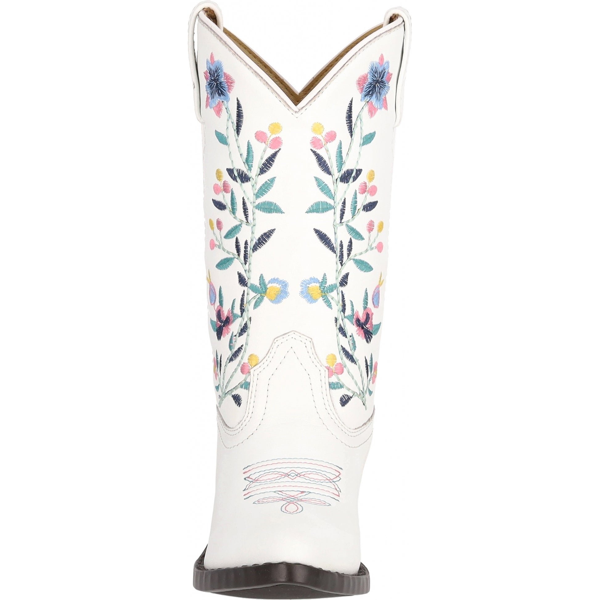Smoky Mtn Kids Girls Lacey Leather Embroidered Western Boot