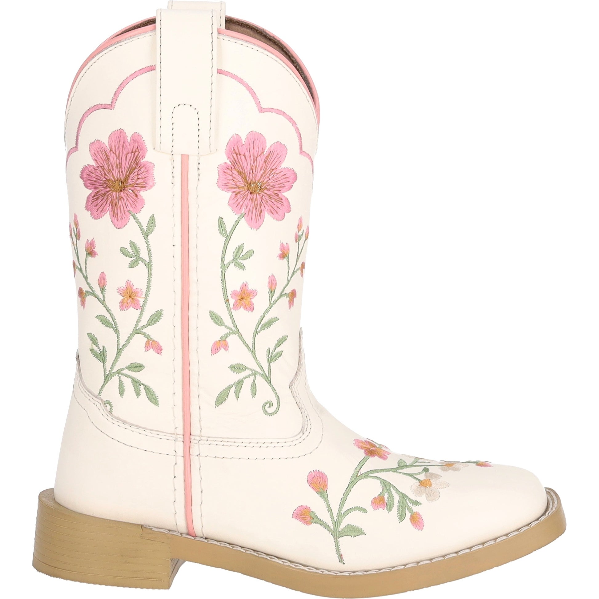 Smoky Mountain Kids Girls Desert Bloom Embroidered Leather Western Boots