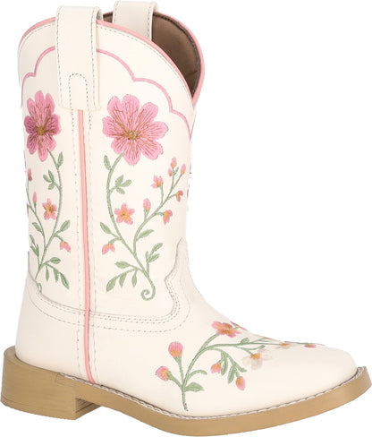 Smoky Mountain Kids Girls Desert Bloom Embroidered Leather Western Boots