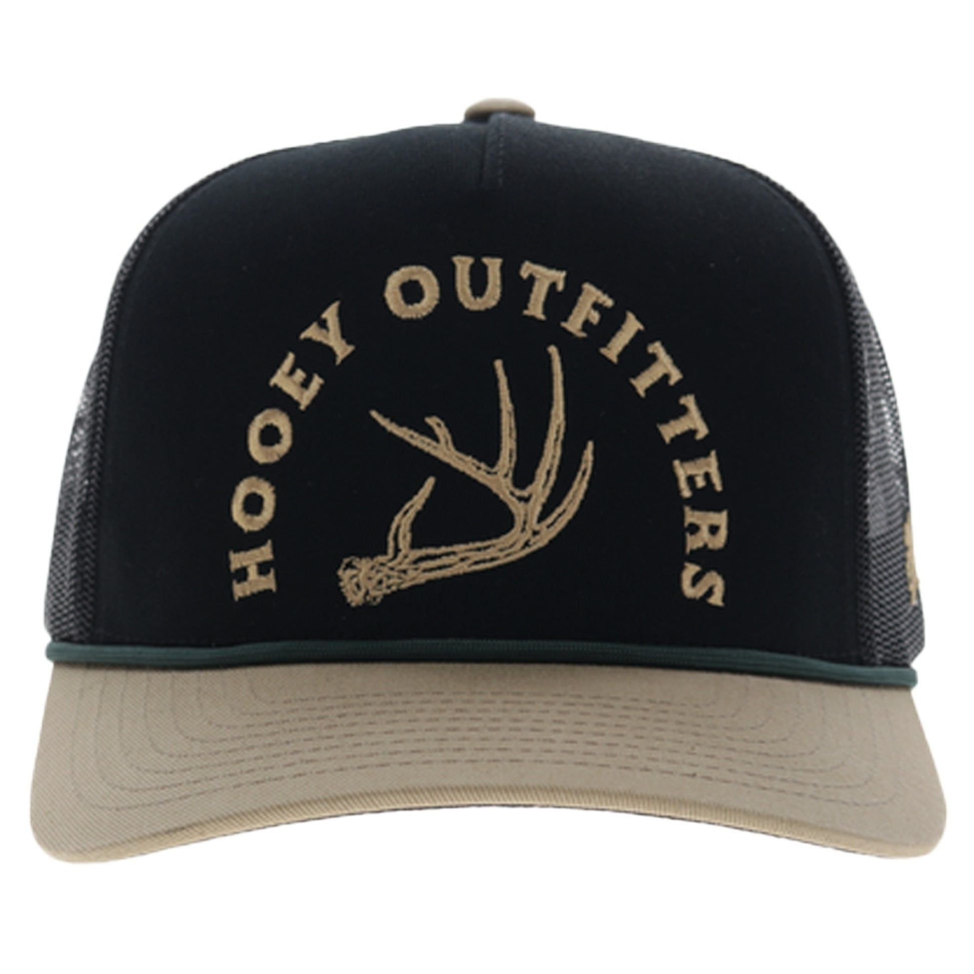 Hooey Shed 5-Panel Trucker Hat with Tan Embroidery Logo