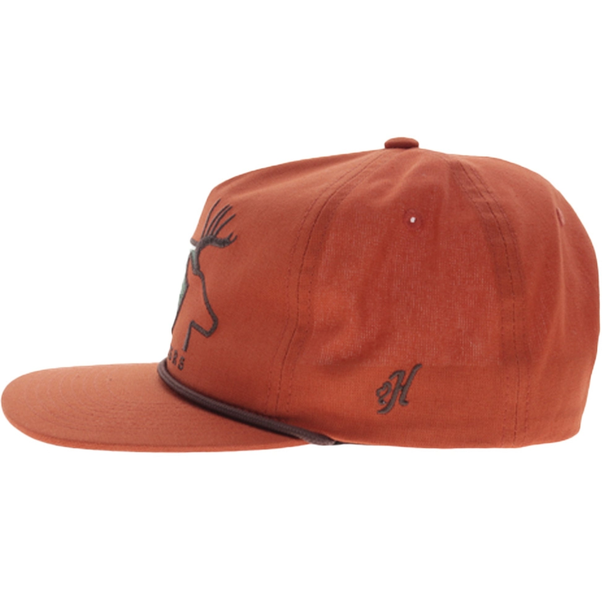 Hooey Carrizo 5-Panel Trucker Hat with Green/Brown Hooey Buck Logo
