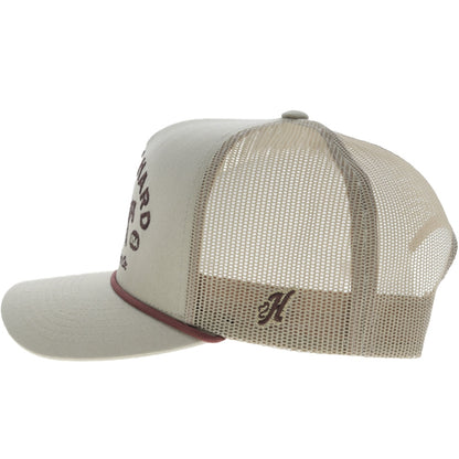 Hooey Buck Hard 5-Panel Trucker Hat with Brown Buckin' Hard Embroidery Logo