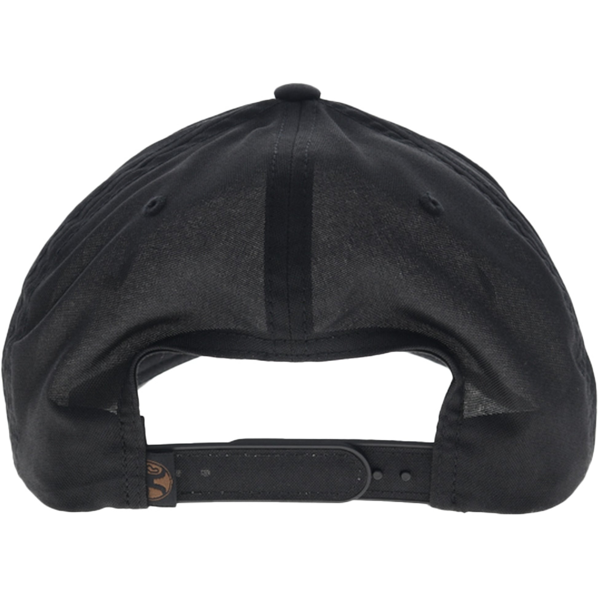 Hooey Wild Ride Black 5-Panel Trucker Hat with Brown/Grey Hooey Logo