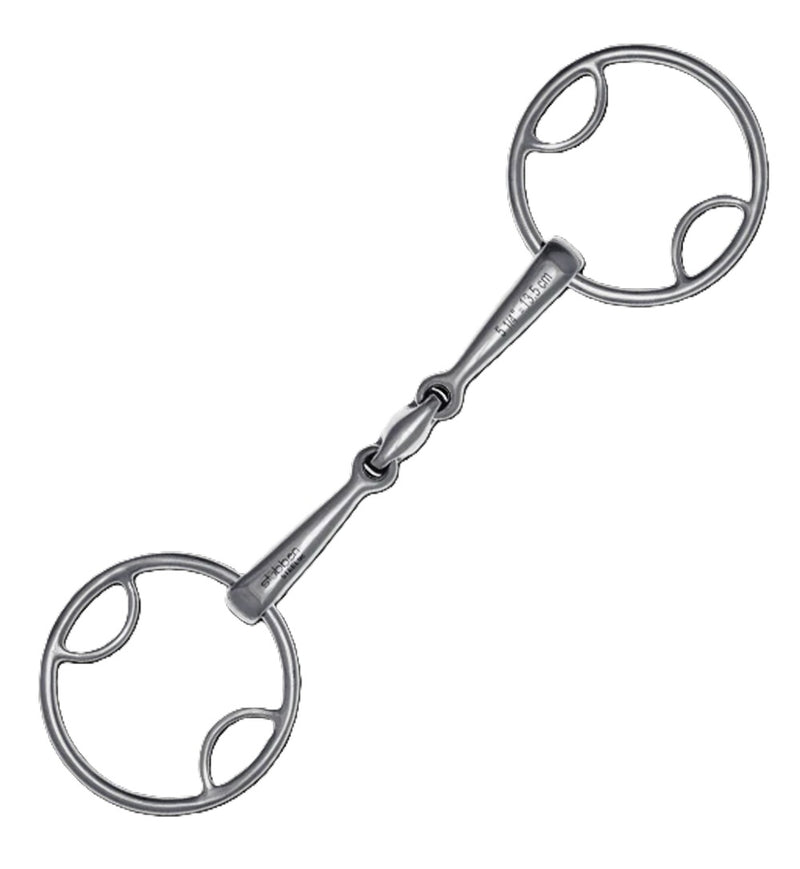 Stubben STEELtec EZ Control 4 in 1 Loose Ring Snaffle Bit