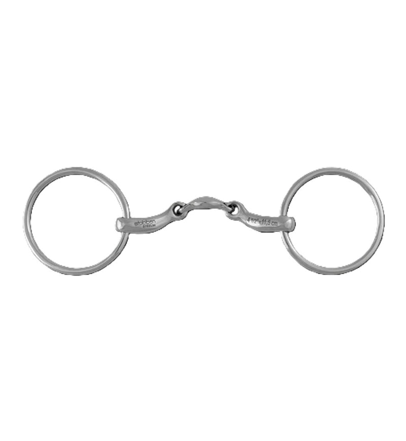 Stubben Anatomic Loose Ring Snaffle Bit with Flat Port Release