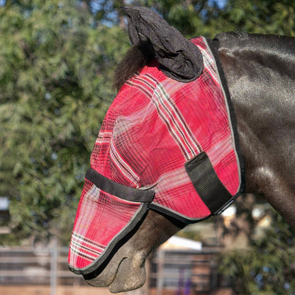 Kensington Fleece Fly Mask with Nose, Dual Ears & Forelock