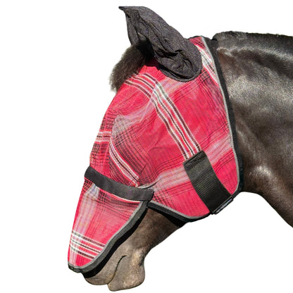 Kensington Fleece Fly Mask with Nose, Dual Ears & Forelock