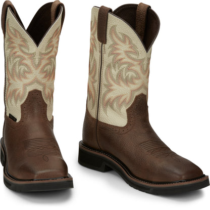 Justin Mens Driller 11" Steel Toe Boots