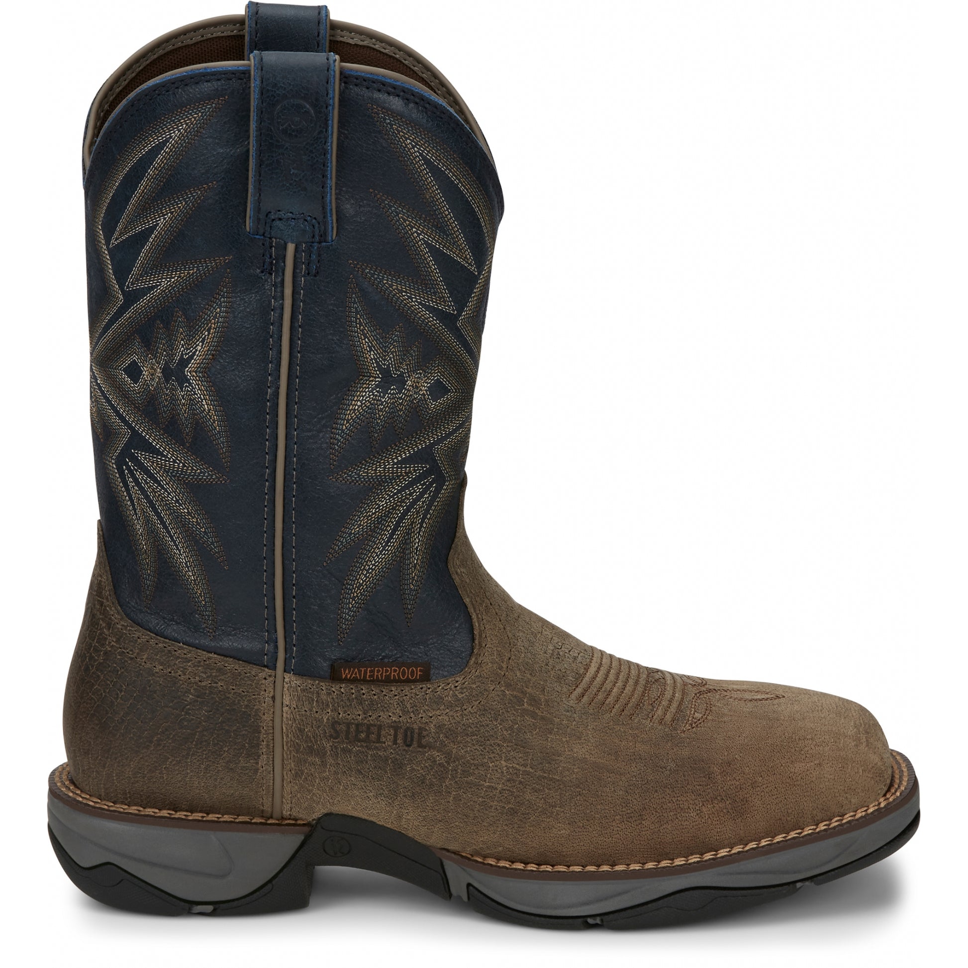 Tony Lama Mens Bartlett 11" Pull-On Steel Toe Work Boots