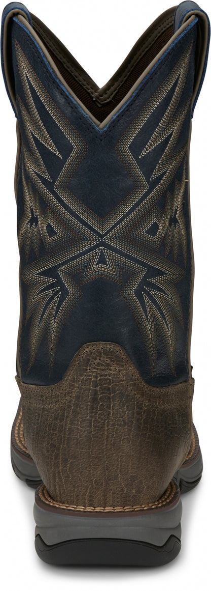 Tony Lama Mens Bartlett 11" Pull-On Steel Toe Work Boots