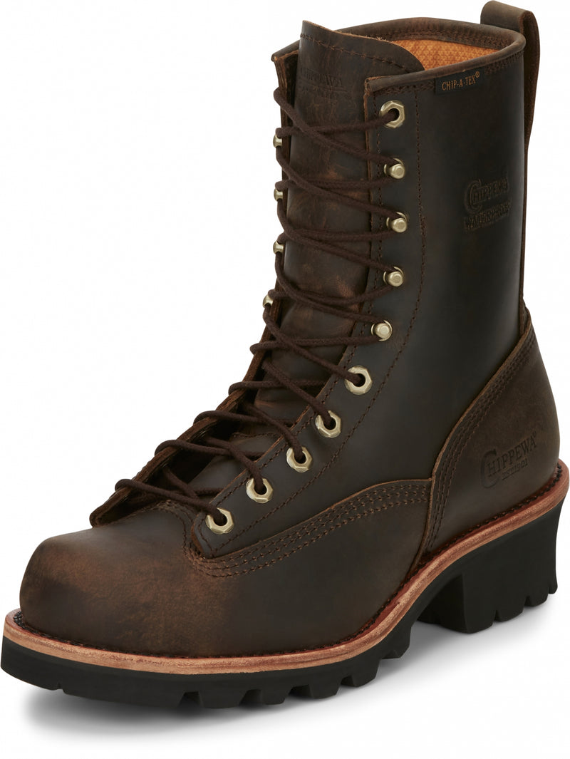 Chippewa Mens Paladin 8" Waterproof Logger Boots