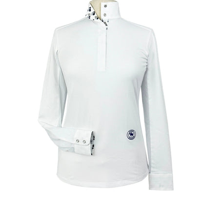 Essex Classics Golf Carts Ladies Talent Yarn Straight Collar Long Sleeve Show Shirt