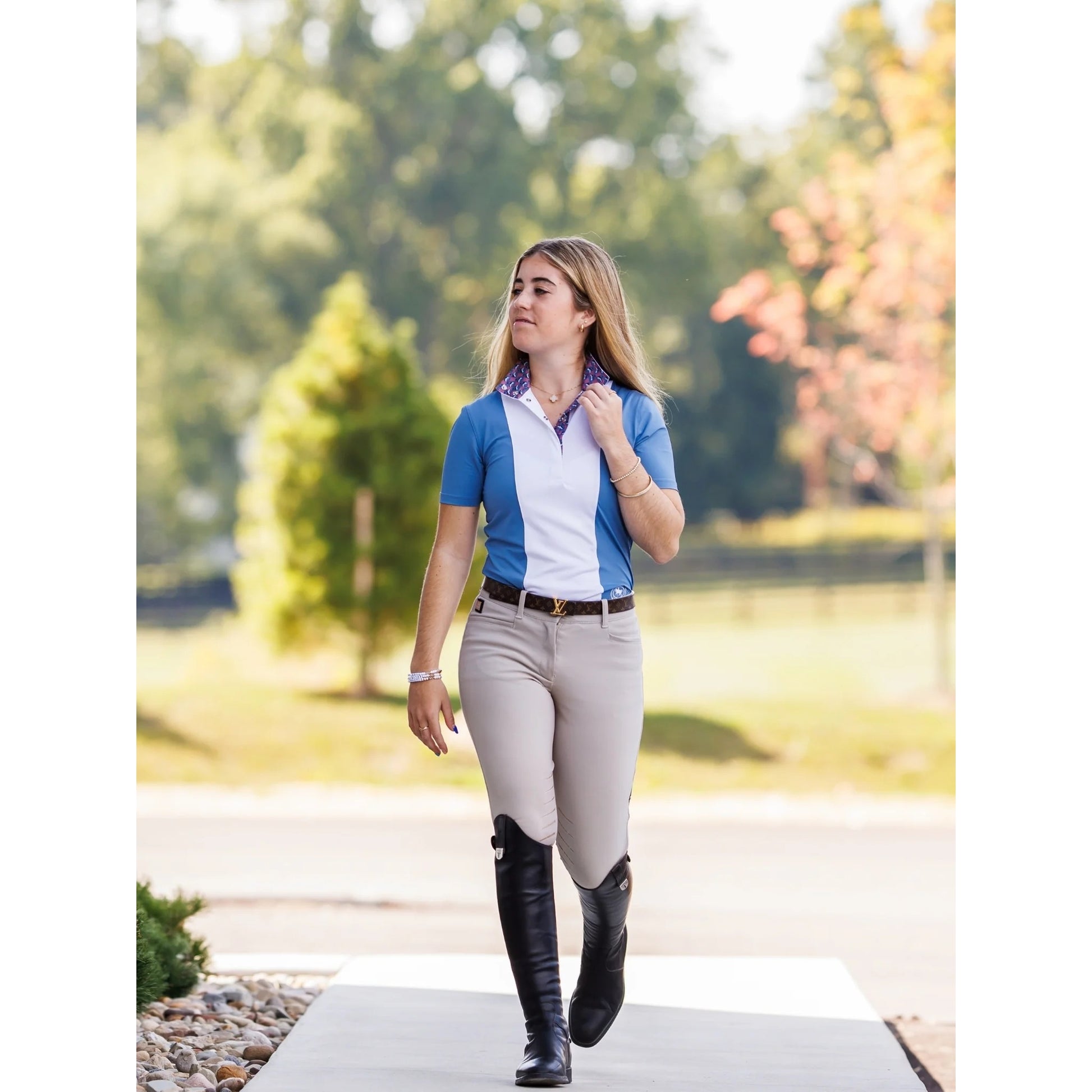 Essex Classics Ladies "Luna II" Short Sleeve Performance Show Shirt
