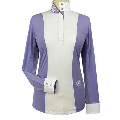 Essex Classics Ladies "Luna II" Lavender with Daisy Delight Long Sleeve Performance Show Shirt
