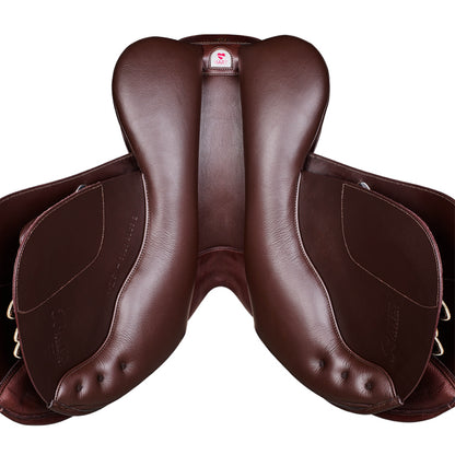 Bates Caprilli Close Contact Saddle + Extended Flap with Opulence Leather