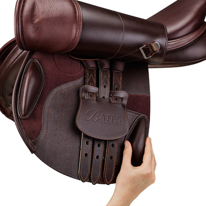 Bates Caprilli Close Contact Saddle + Extended Flap with Opulence Leather