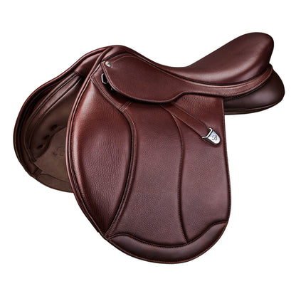 Bates Caprilli Close Contact Saddle + Extended Flap with Opulence Leather