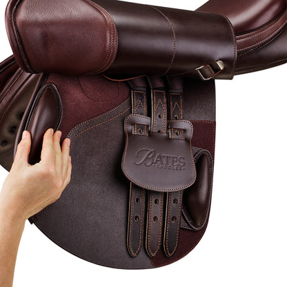 Bates Caprilli Close Contact Saddle + Forward Flap with Opulence Leather