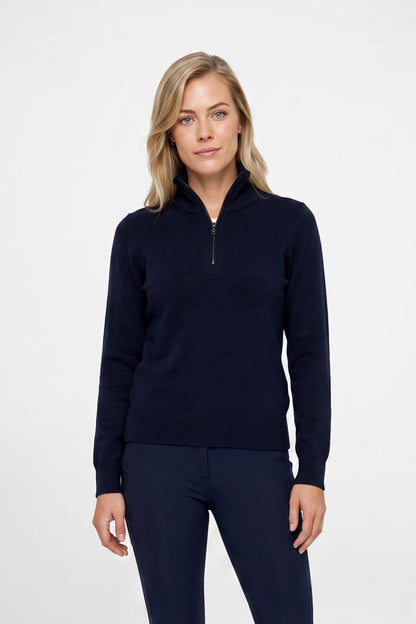 Weatherbeeta Ladies 1/2 Zip Collared Knit Pullover