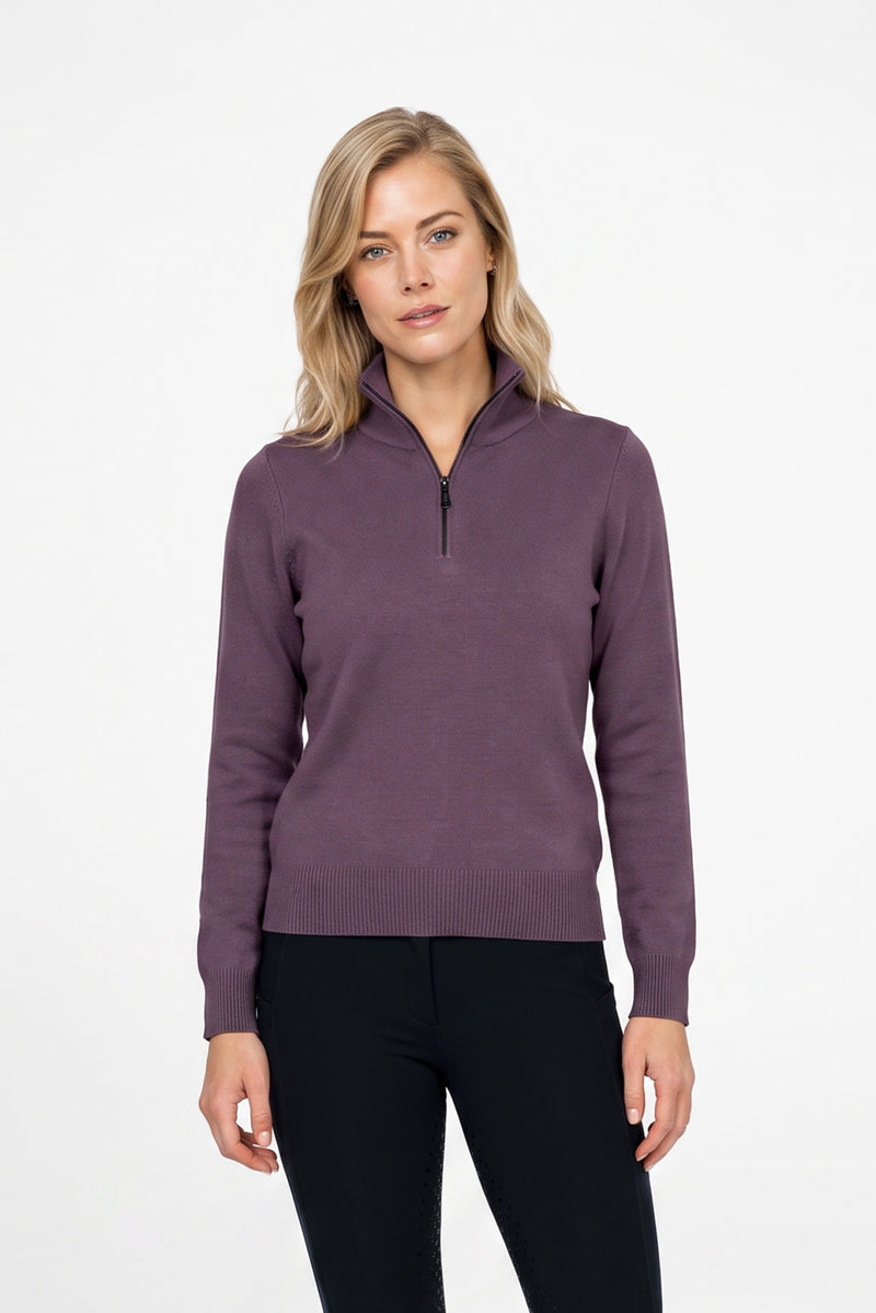Weatherbeeta Ladies 1/2 Zip Collared Knit Pullover