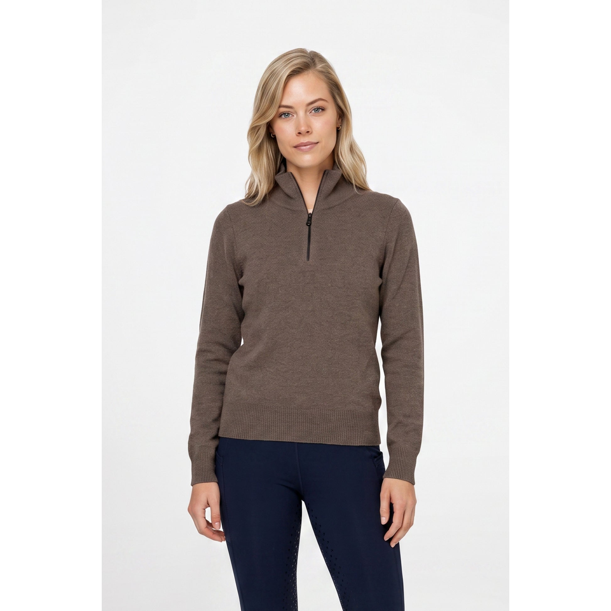 Weatherbeeta Ladies 1/2 Zip Collared Knit Pullover