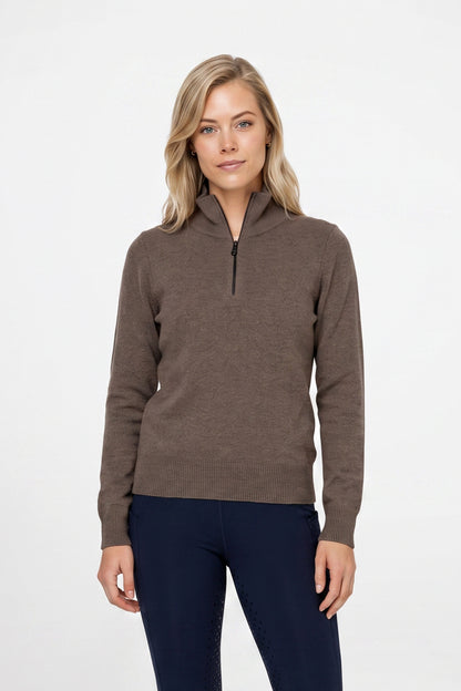Weatherbeeta Ladies 1/2 Zip Collared Knit Pullover
