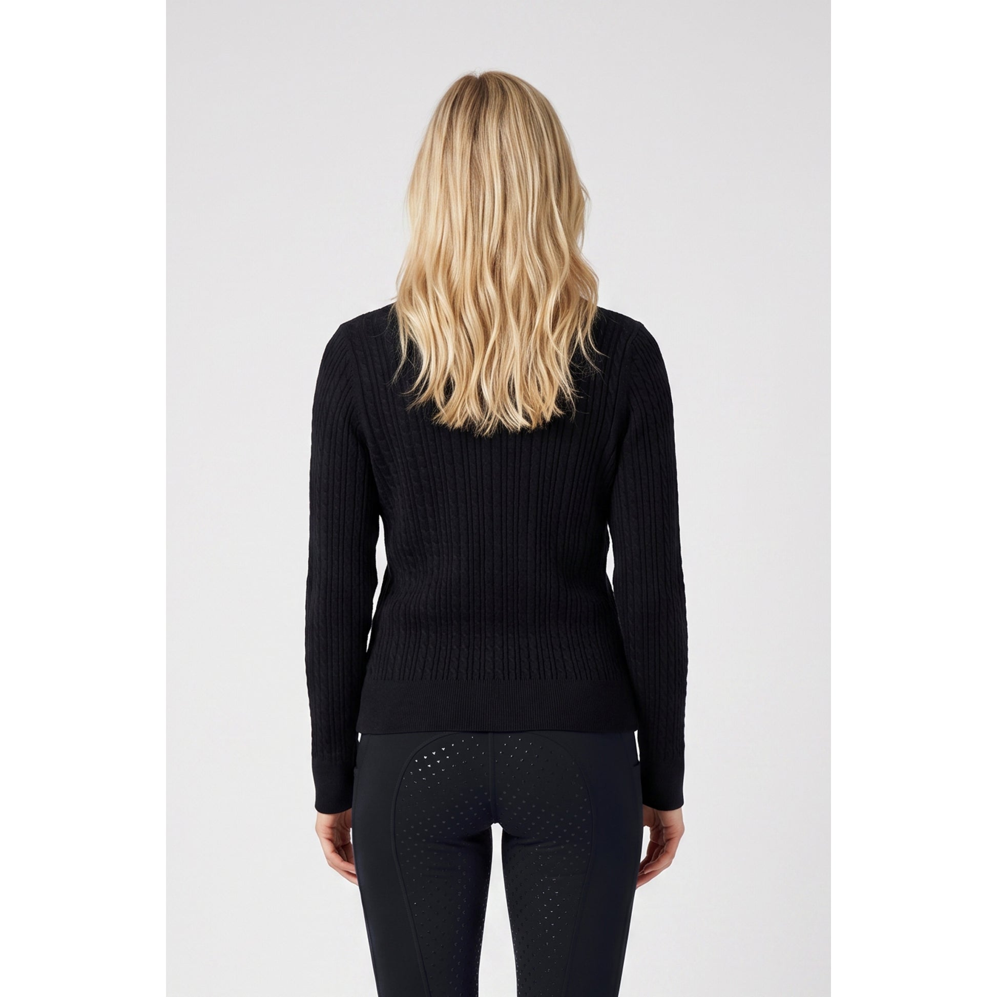 Weatherbeeta Ladies Cable Knit V-Neck Pullover