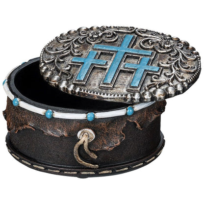 Gift Corral Triple Cross Trinket Box