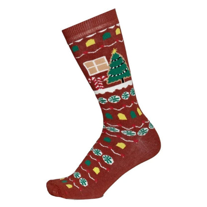 Dapplebay Ladies Gingerbread Horse Crew Socks