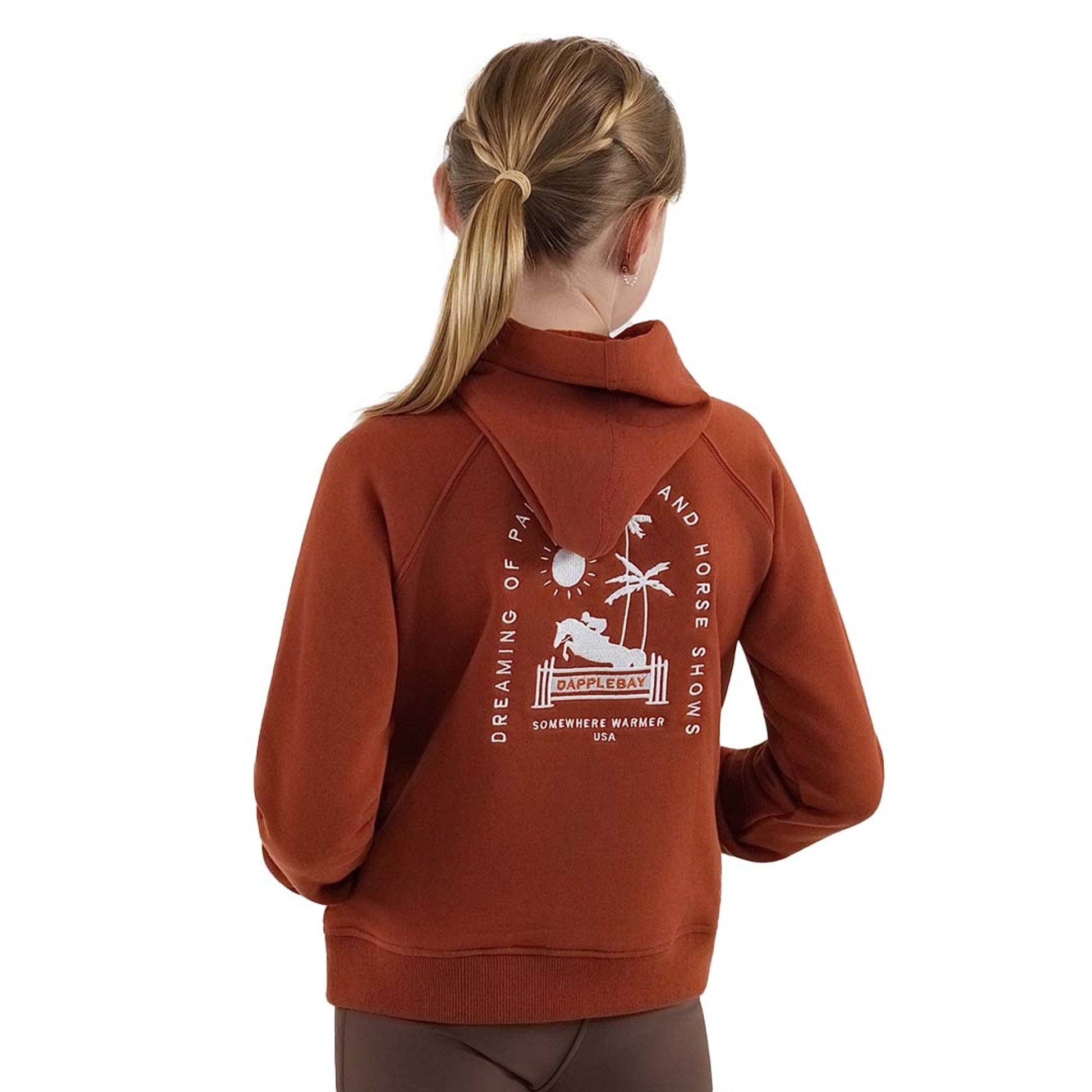 Dapplebay Kids Palm Trees & Horse Shows Hoodie