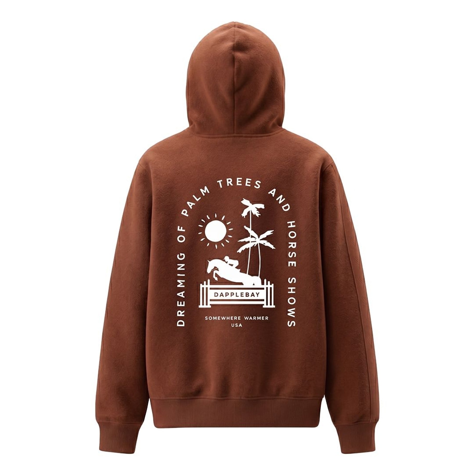 Dapplebay Ladies Palm Trees & Horse Shows Hoodie