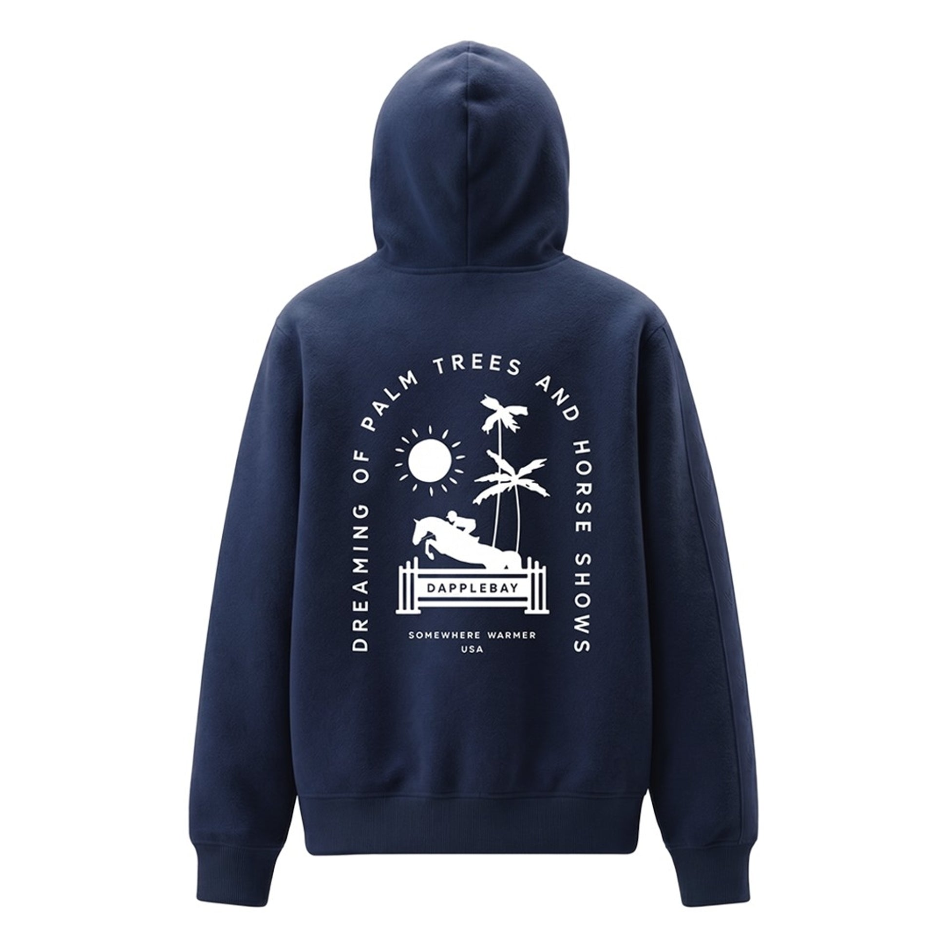 Dapplebay Ladies Palm Trees & Horse Shows Hoodie