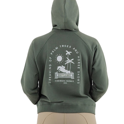 Dapplebay Ladies Palm Trees & Horse Shows Hoodie