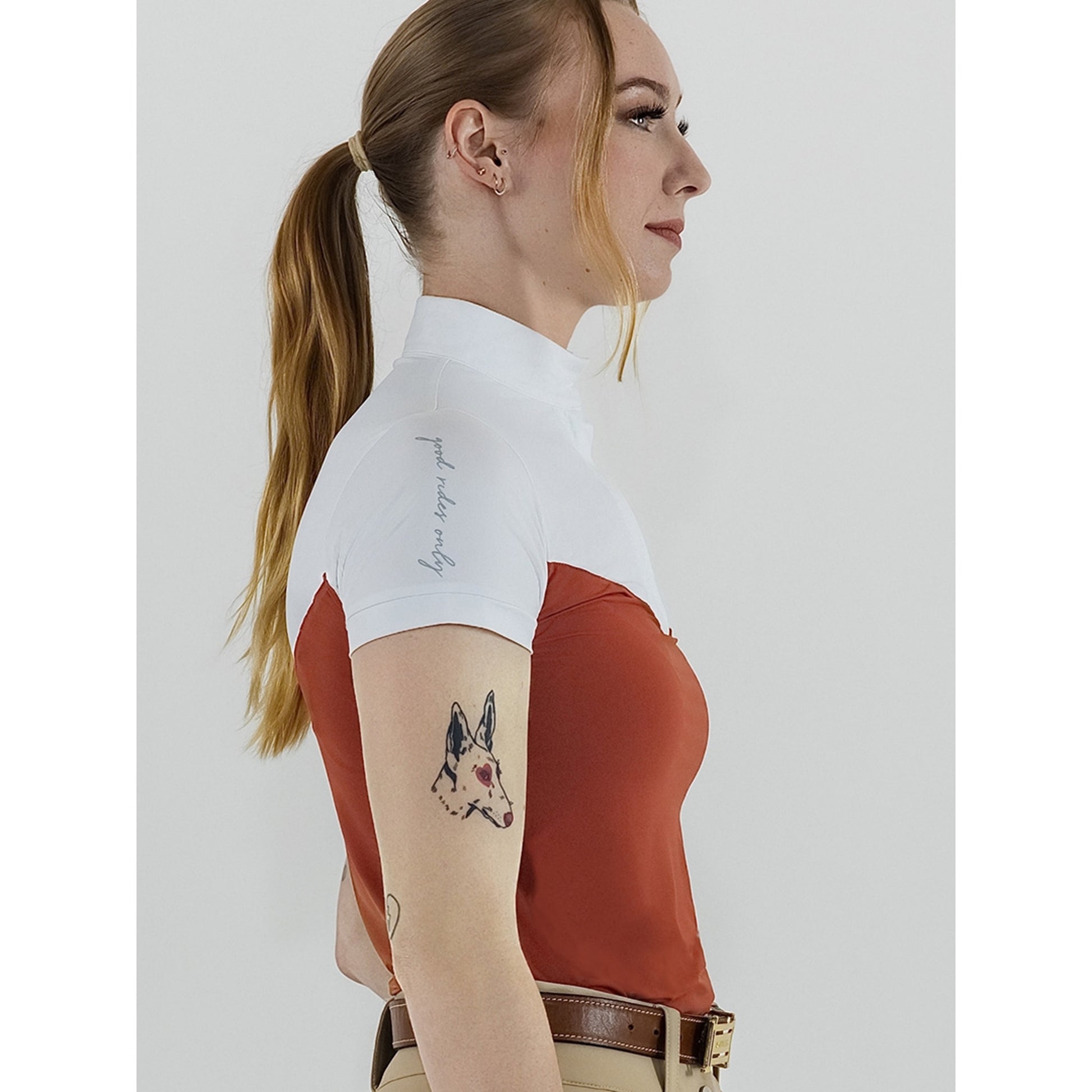 Dapplebay Lady 1/4 Zip SS Show Top