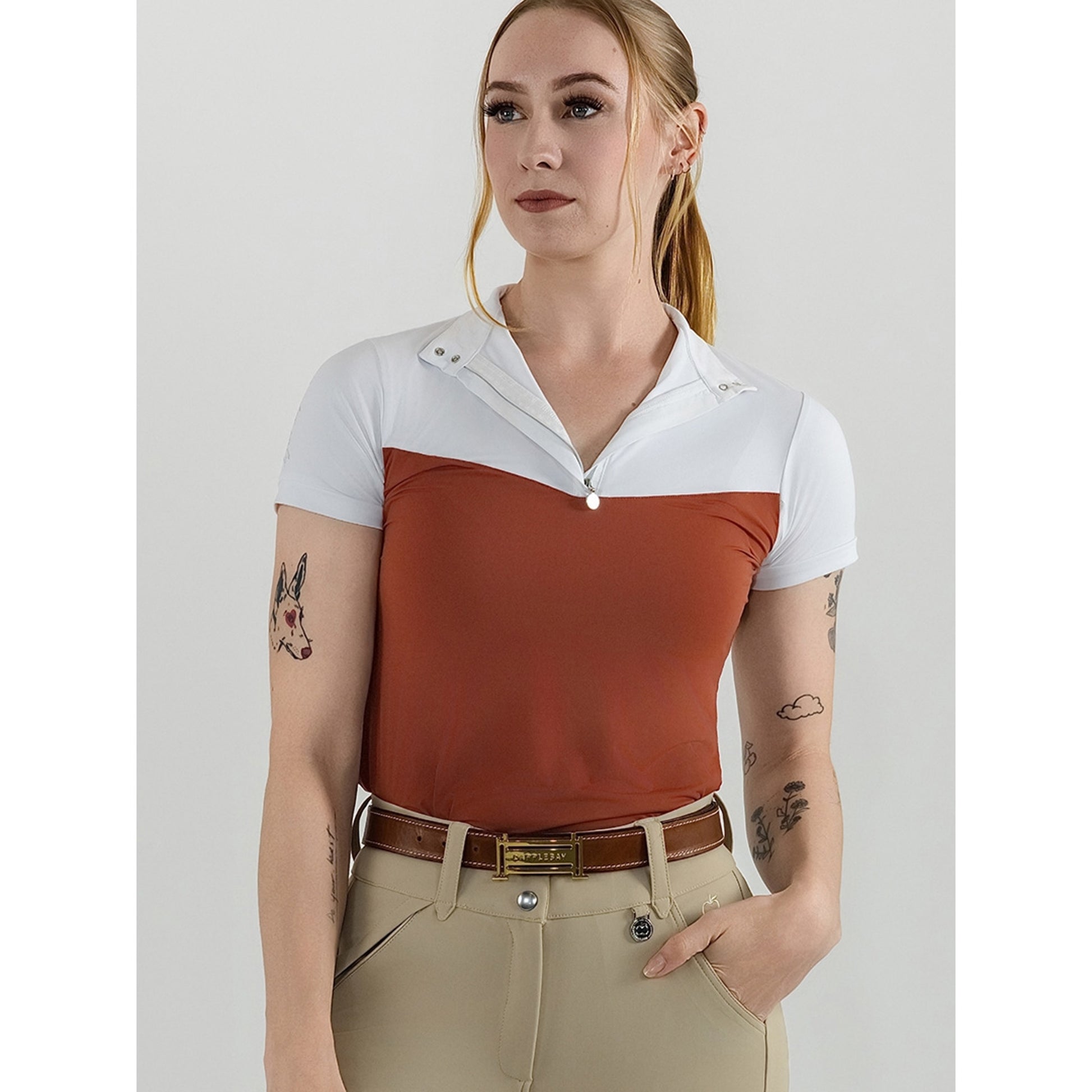 Dapplebay Lady 1/4 Zip SS Show Top