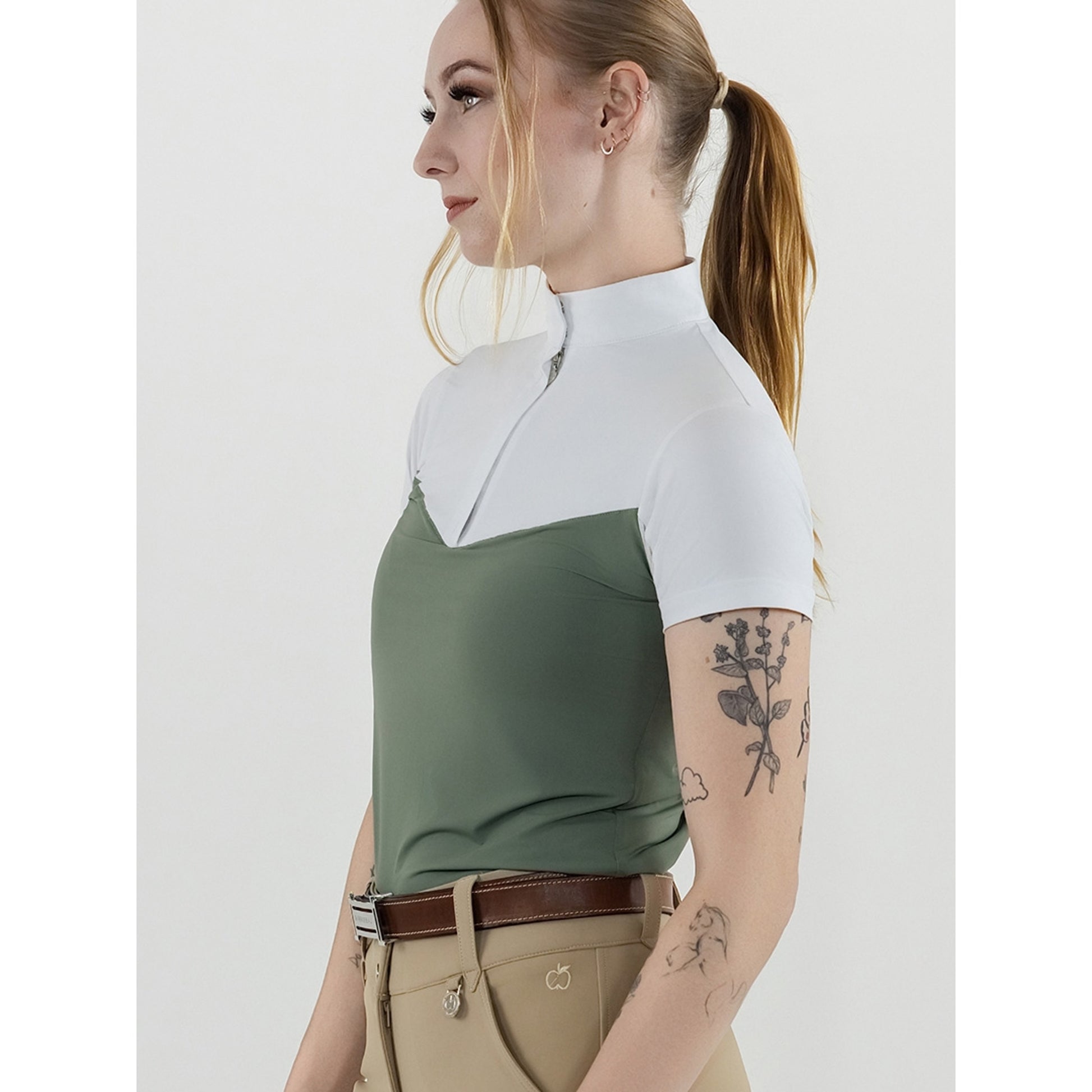 Dapplebay Lady 1/4 Zip SS Show Top