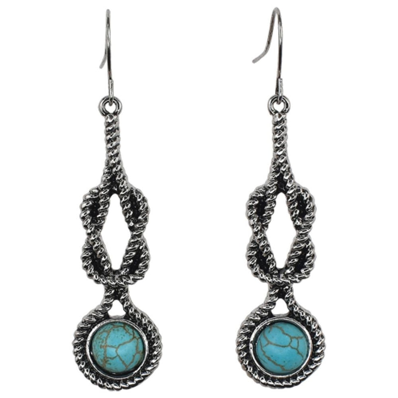 Justin Drop Dangle Square Knot Earrings