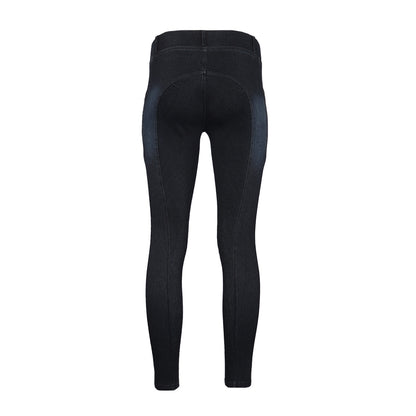Equine Couture Ladies Denim KP Tights with Phone Pocket
